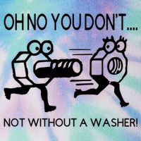Oh No You Don't Not Without A Washer Funny Mechanic Legacy Tie Dye Trucker Hat