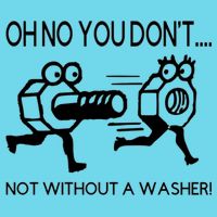 Oh No You Don't Not Without A Washer Funny Mechanic Premium T-Shirt