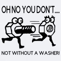 Oh No You Don't Not Without A Washer Funny Mechanic Sueded Cloud Jersey T-Shirt