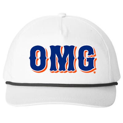 Omg New York Baseball Snapback Five-Panel Rope Hat