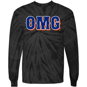 Omg New York Baseball Tie-Dye Long Sleeve Shirt