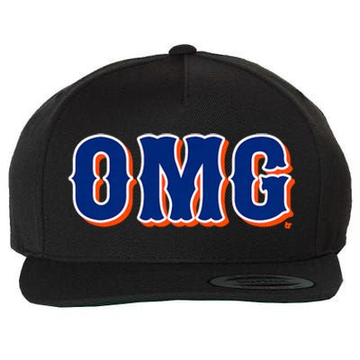 Omg New York Baseball Wool Snapback Cap