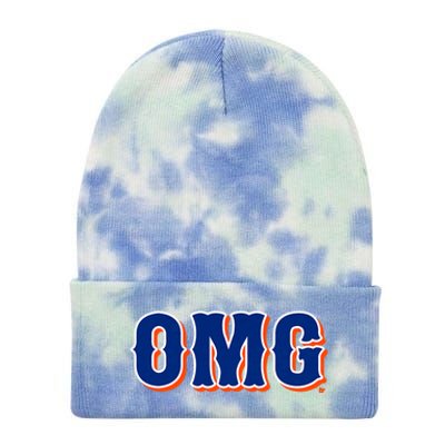 Omg New York Baseball Tie Dye 12in Knit Beanie