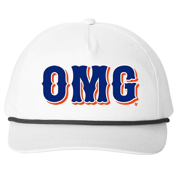 Omg New York Baseball Snapback Five-Panel Rope Hat