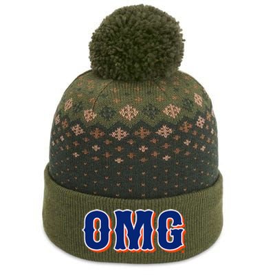 Omg New York Baseball The Baniff Cuffed Pom Beanie