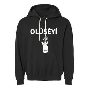 Oluseyi Nigeria Yoruba Name Garment-Dyed Fleece Hoodie