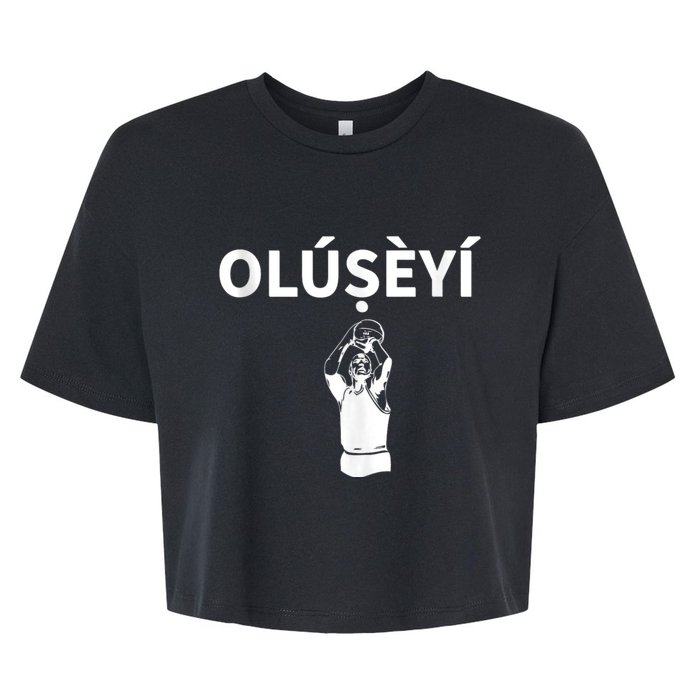 Oluseyi Nigeria Yoruba Name Bella+Canvas Jersey Crop Tee