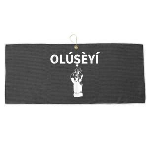 Oluseyi Nigeria Yoruba Name Large Microfiber Waffle Golf Towel