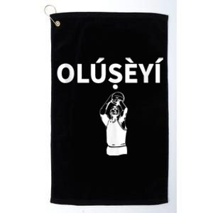 Oluseyi Nigeria Yoruba Name Platinum Collection Golf Towel