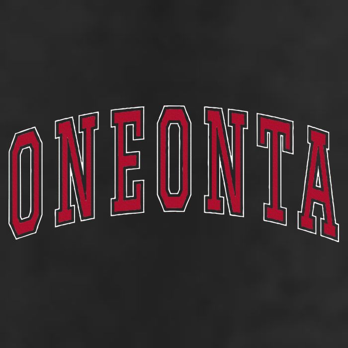 Oneonta New York Souvenir College Style Red Adult Drive Performance Visor