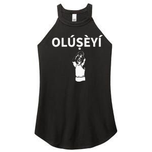 Olubanke Nigeria Yoruba Name Premium Women's Perfect Tri Rocker Tank