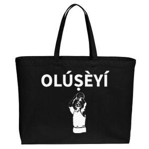 Olubanke Nigeria Yoruba Name Premium Cotton Canvas Jumbo Tote