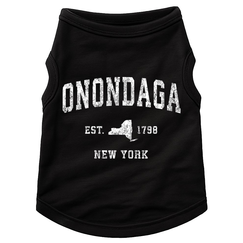 Onondaga New York Ny Vintage Athletic Sports Doggie Tank