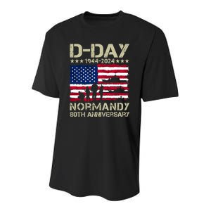 Operation Overlord 1944 Dday 2024 80th Anniversary Normandy Youth Performance Sprint T-Shirt