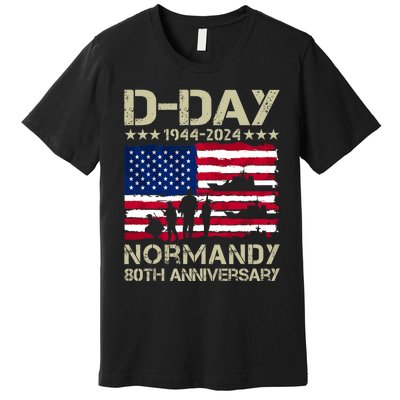 Operation Overlord 1944 Dday 2024 80th Anniversary Normandy Premium T-Shirt