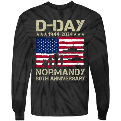 Operation Overlord 1944 Dday 2024 80th Anniversary Normandy Tie-Dye Long Sleeve Shirt