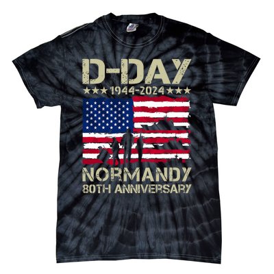 Operation Overlord 1944 Dday 2024 80th Anniversary Normandy Tie-Dye T-Shirt