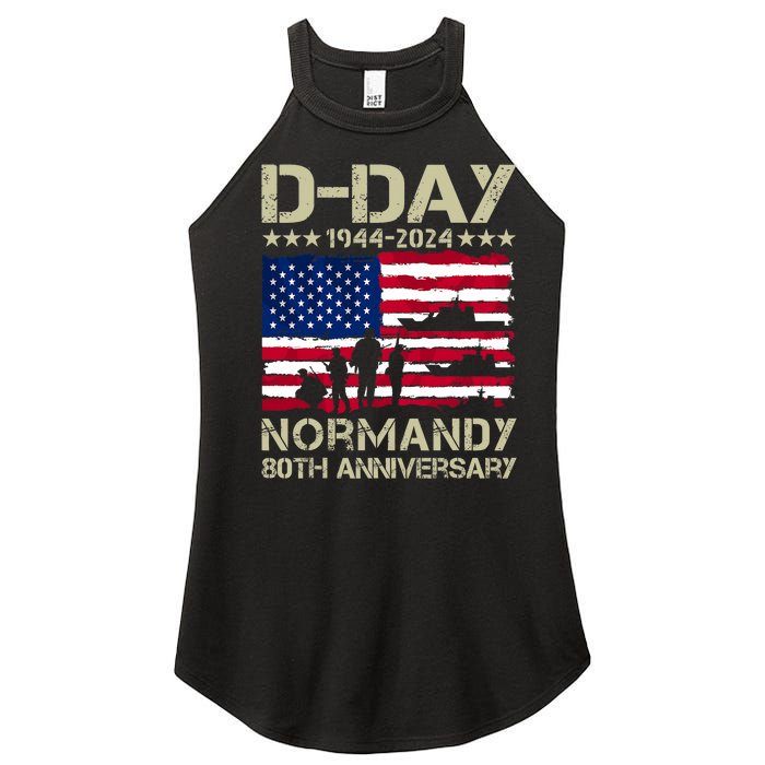 Operation Overlord 1944 Dday 2024 80th Anniversary Normandy Women's Perfect Tri Rocker Tank