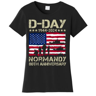 Operation Overlord 1944 Dday 2024 80th Anniversary Normandy Women's T-Shirt