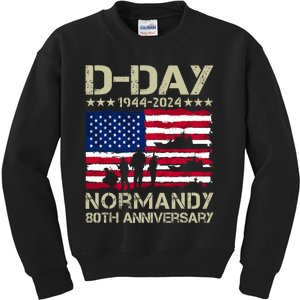 Operation Overlord 1944 Dday 2024 80th Anniversary Normandy Kids Sweatshirt