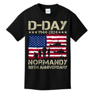 Operation Overlord 1944 Dday 2024 80th Anniversary Normandy Kids T-Shirt