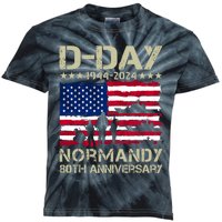 Operation Overlord 1944 Dday 2024 80th Anniversary Normandy Kids Tie-Dye T-Shirt