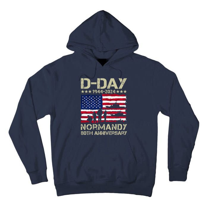 Operation Overlord 1944 Dday 2024 80th Anniversary Normandy Tall Hoodie