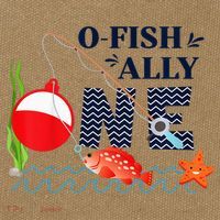 o-Fish-Ally One 1st First Birthday Party Outfit Fishing  Cotton Canvas Backpack