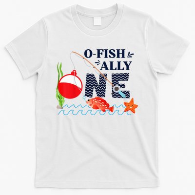 o-Fish-Ally One 1st First Birthday Party Outfit Fishing  T-Shirt