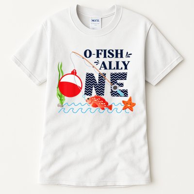 o-Fish-Ally One 1st First Birthday Party Outfit Fishing  Tall T-Shirt