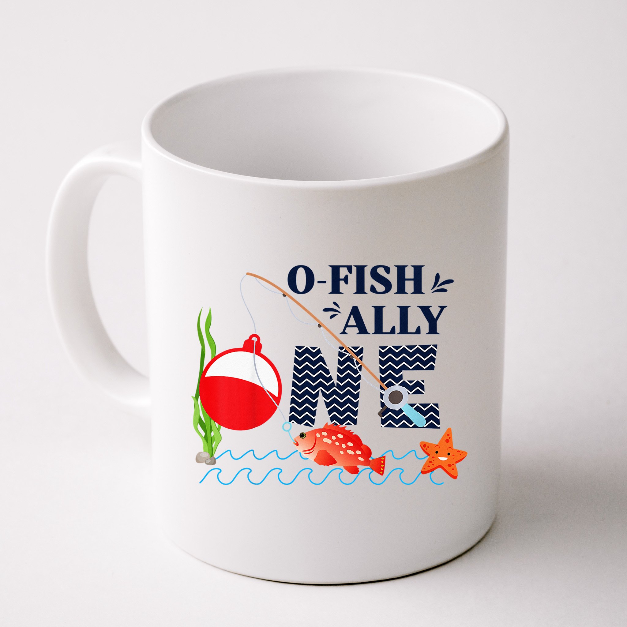 o-Fish-Ally One 1st First Birthday Party Outfit Fishing  Mug