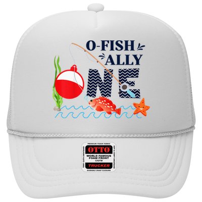 o-Fish-Ally One 1st First Birthday Party Outfit Fishing  Trucker Hat