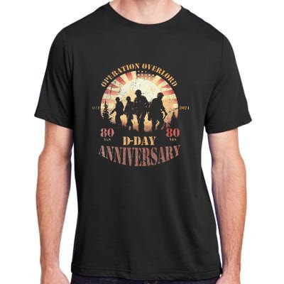 Operation Overlord 1944 Dday 2024 80th Anniversary Adult ChromaSoft Performance T-Shirt