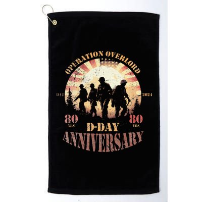 Operation Overlord 1944 Dday 2024 80th Anniversary Platinum Collection Golf Towel