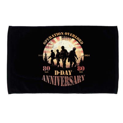 Operation Overlord 1944 Dday 2024 80th Anniversary Microfiber Hand Towel