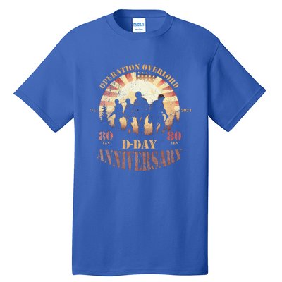 Operation Overlord 1944 Dday 2024 80th Anniversary Tall T-Shirt