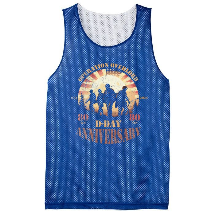 Operation Overlord 1944 Dday 2024 80th Anniversary Mesh Reversible Basketball Jersey Tank