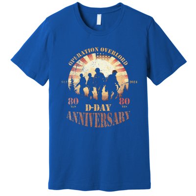 Operation Overlord 1944 Dday 2024 80th Anniversary Premium T-Shirt