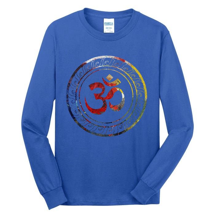 Om Ohm Aum Symbol Spiritual Yoga Gift  Tall Long Sleeve T-Shirt