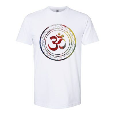 Om Ohm Aum Symbol Spiritual Yoga Gift  Softstyle® CVC T-Shirt