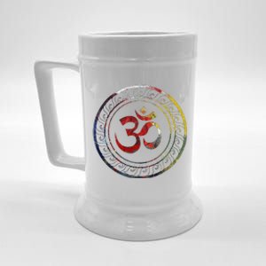 Om Ohm Aum Symbol Spiritual Yoga Gift  Beer Stein