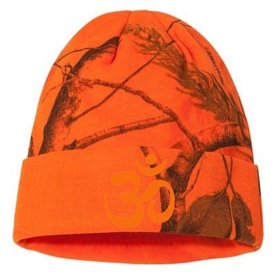 Om Omkar Aum Symbol Orange Graphic Spiritual Yoga Meditation Kati Licensed 12" Camo Beanie