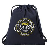 One Of A Kind Since 1963 Classic 60th Birthday Drawstring Bag