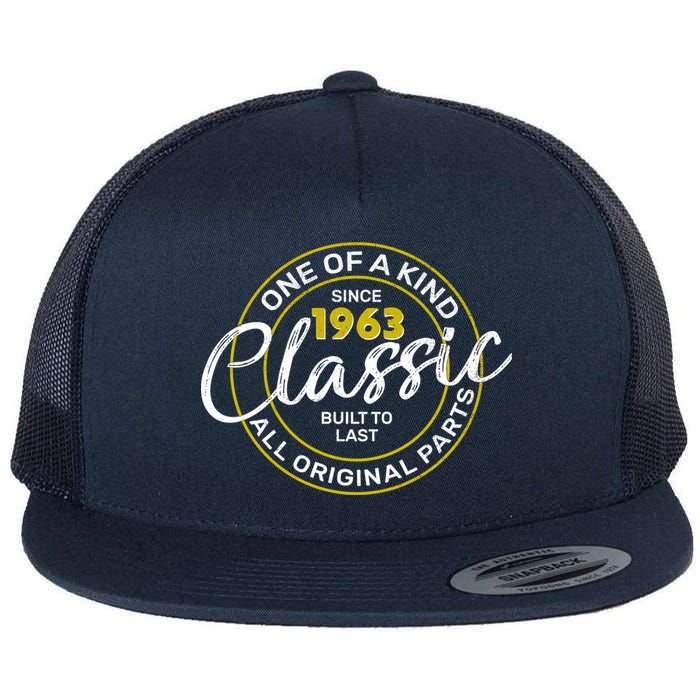 One Of A Kind Since 1963 Classic 60th Birthday Flatbill Hat