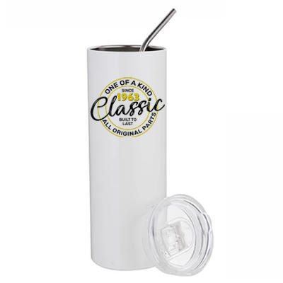 One Of A Kind Since 1963 Classic 60th Birthday Stainless Steel Tumbler