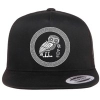 Owl Of Athena Flat Bill Trucker Hat