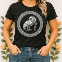 Owl Of Athena Womens T-Shirt