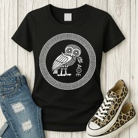 Owl Of Athena Womens T-Shirt