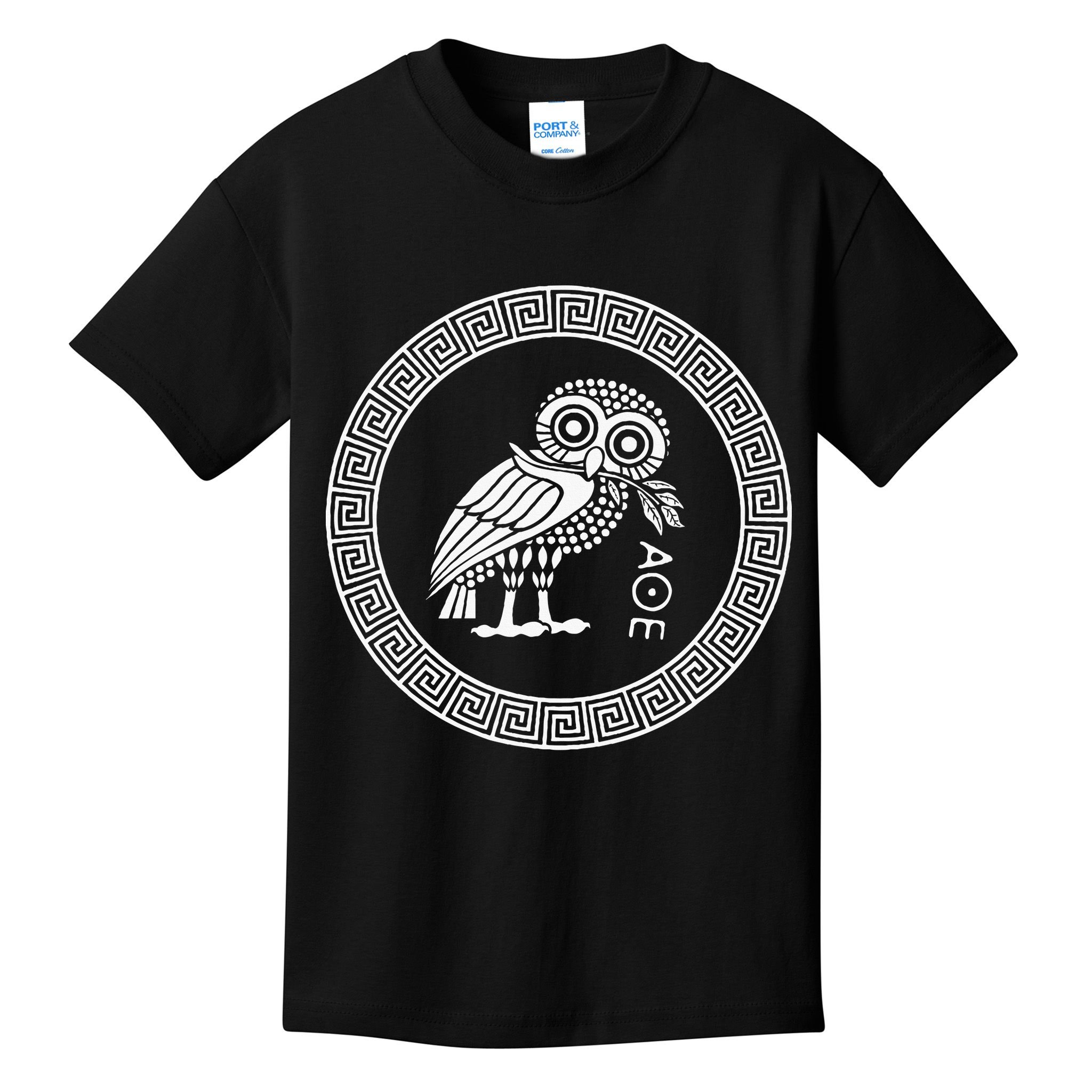 Owl Of Athena Kids T-Shirt