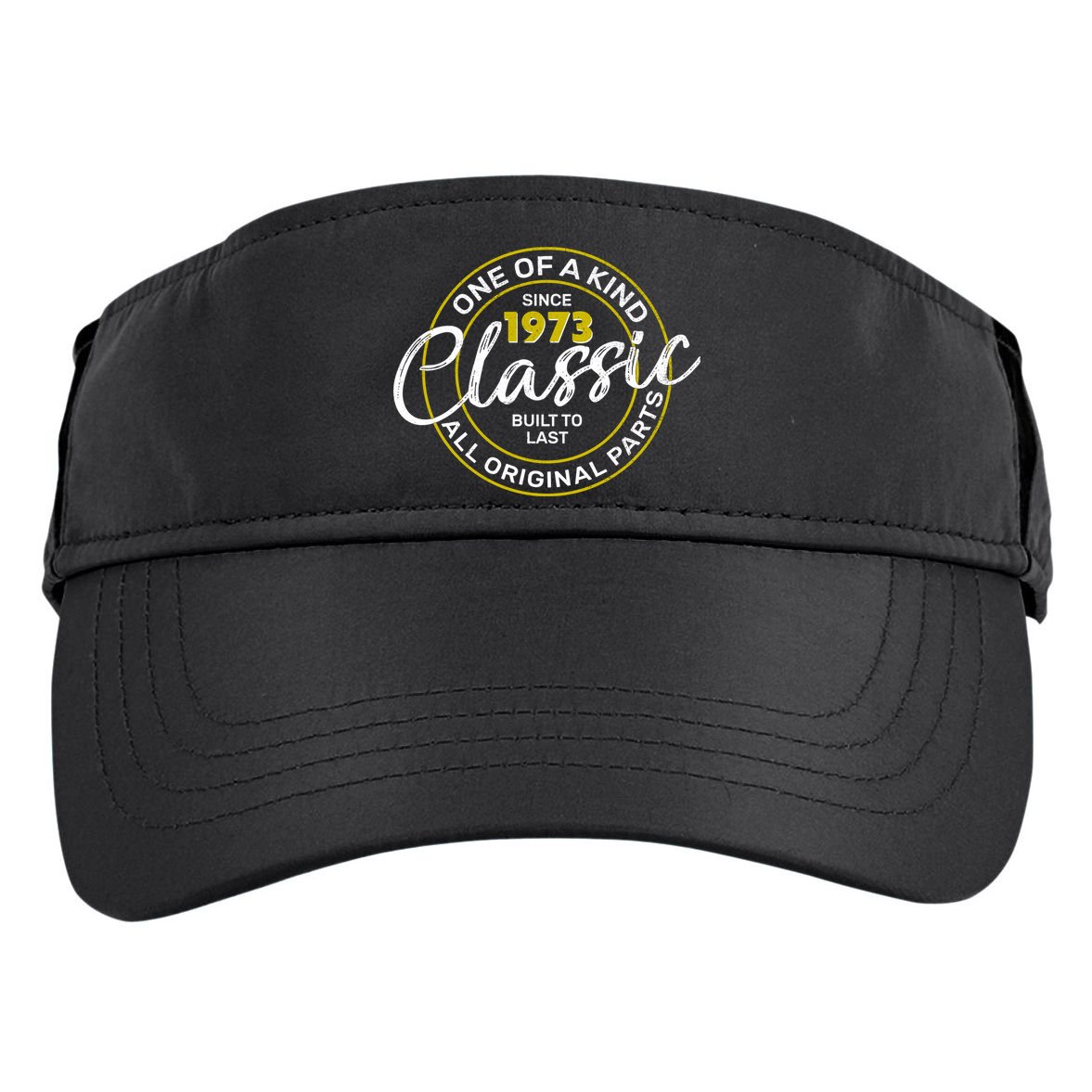 One Of A Kind Since 1973 Classic 50th Birthday Adult Drive Performance Visor